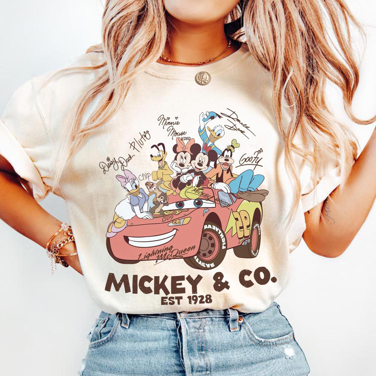 Retro Mickey and Co — Comfort Colors Tee fan art by Snagva
