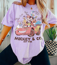 Retro Mickey and Co — Gildan Sweatshirt fan art by Snagva (3)
