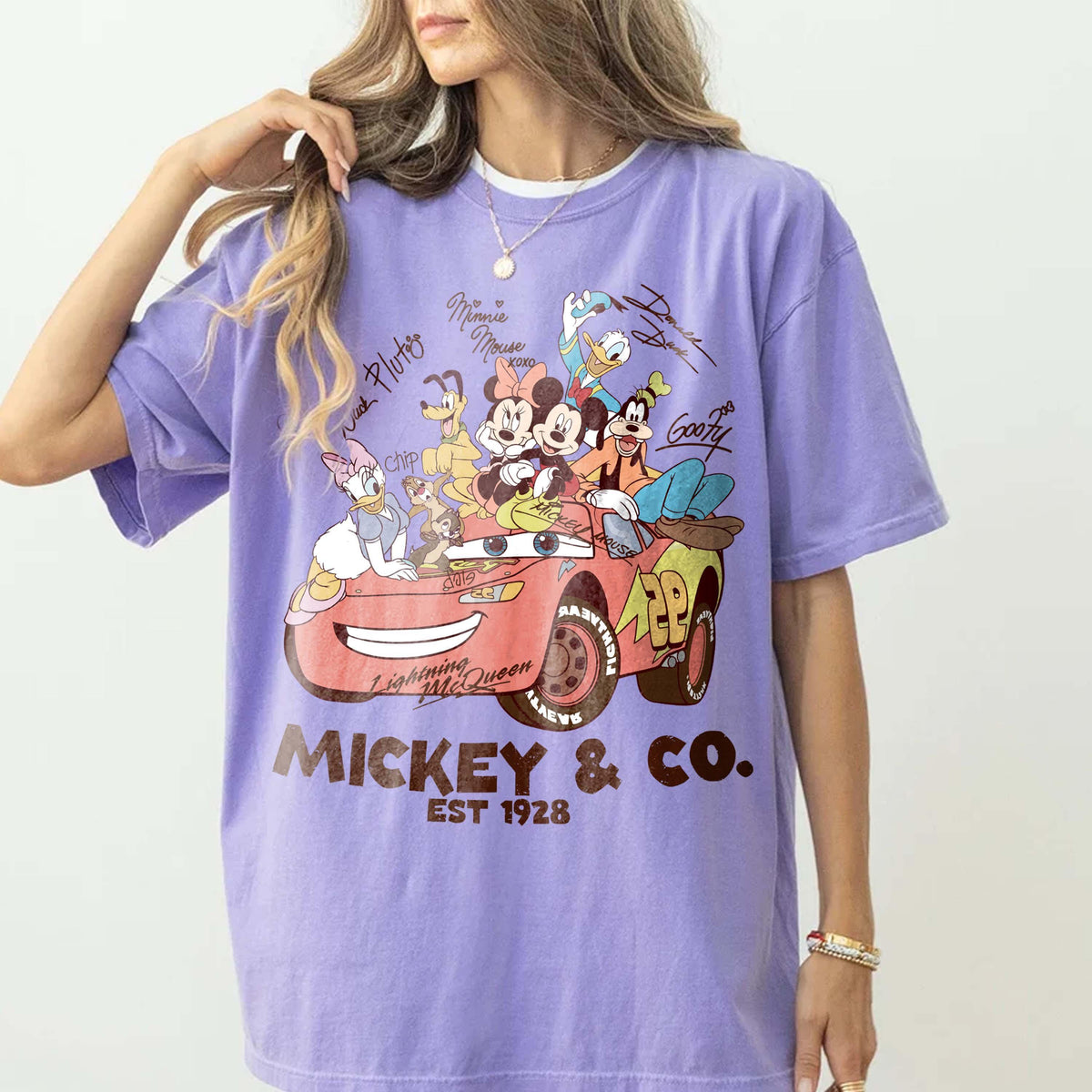 Retro Mickey and Co — Comfort Colors Tee fan art by Snagva (4)