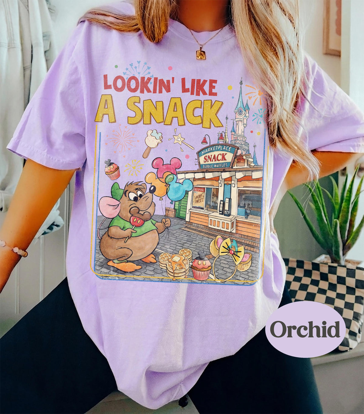 Retro Gus Gus Mouse Lookin' Like A Snack — Gildan Hoodie fan art by Snagva (5)