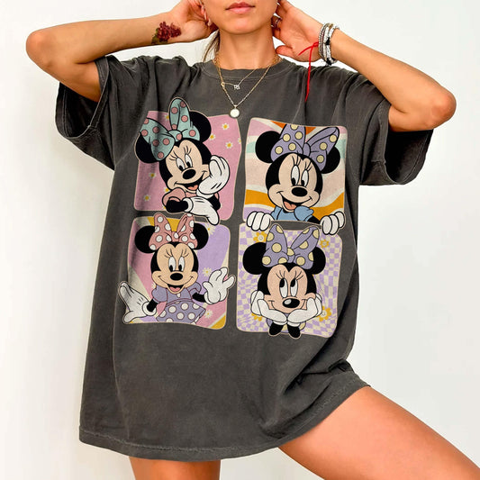 Retro Minnie Mouse Comfort Colors — Gildan Sweatshirt