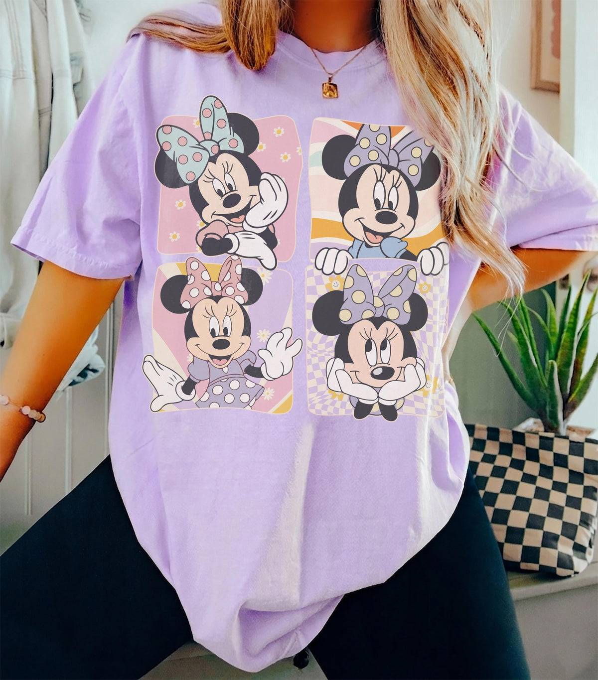 Retro Minnie Mouse Comfort Colors — Gildan Hoodie fan art by Snagva (3)