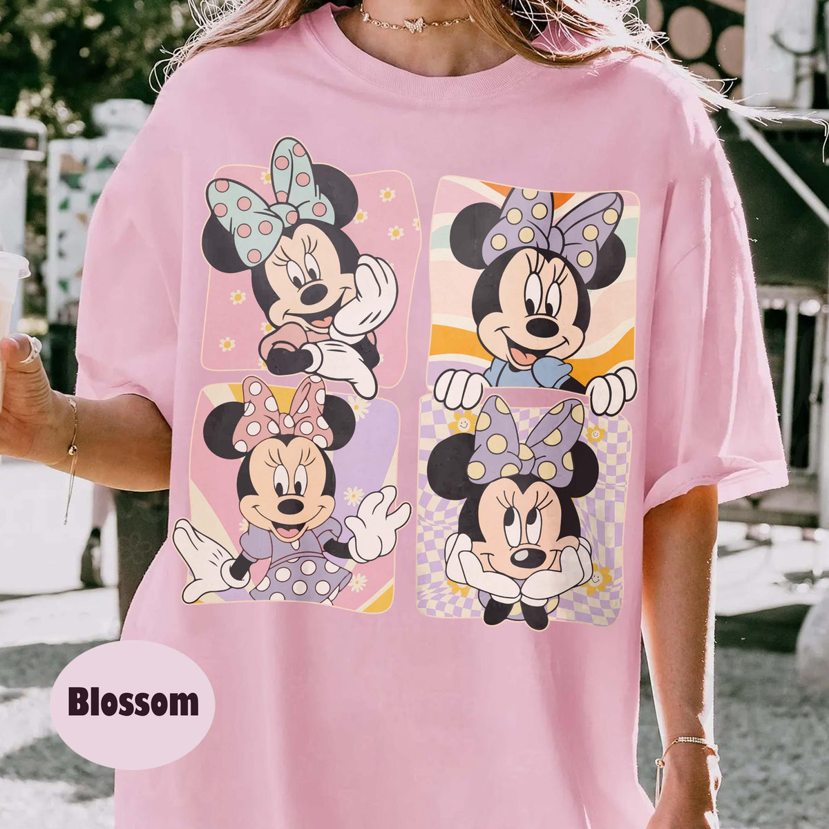 Retro Minnie Mouse Comfort Colors — Gildan Hoodie fan art by Snagva (4)