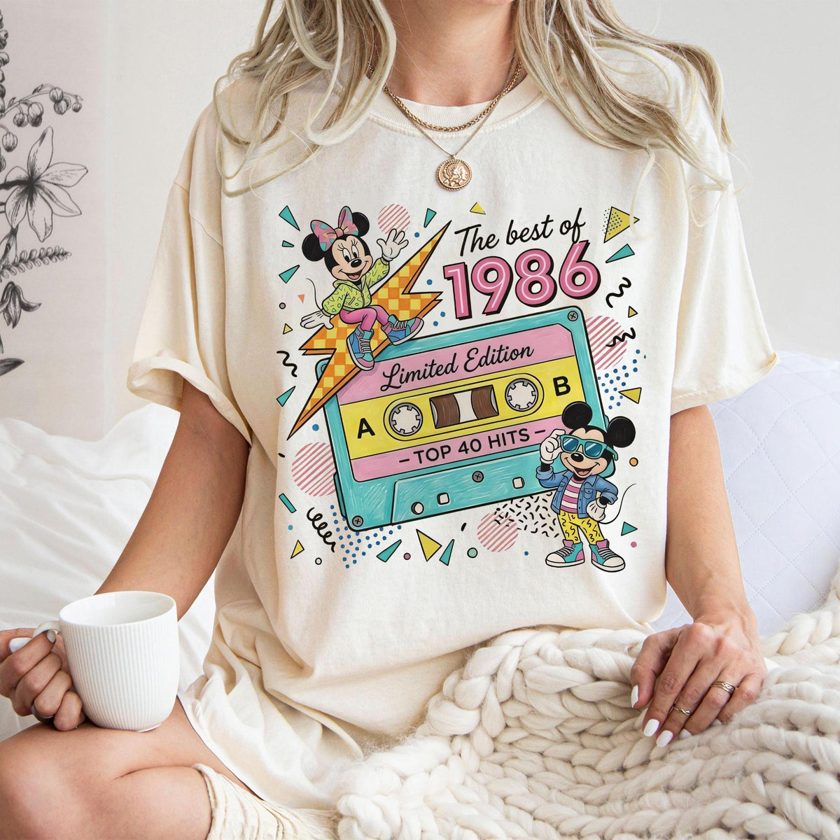 Mickey Minnie 1986 Limited Edition Retro Cassette — Bella+Canvas Tee fan art by Snagva (2)