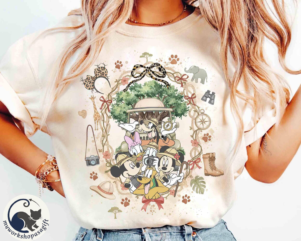 Coquette Bow Mickey & Friends Animal Kingdom — Gildan Hoodie fan art by Snagva (3)