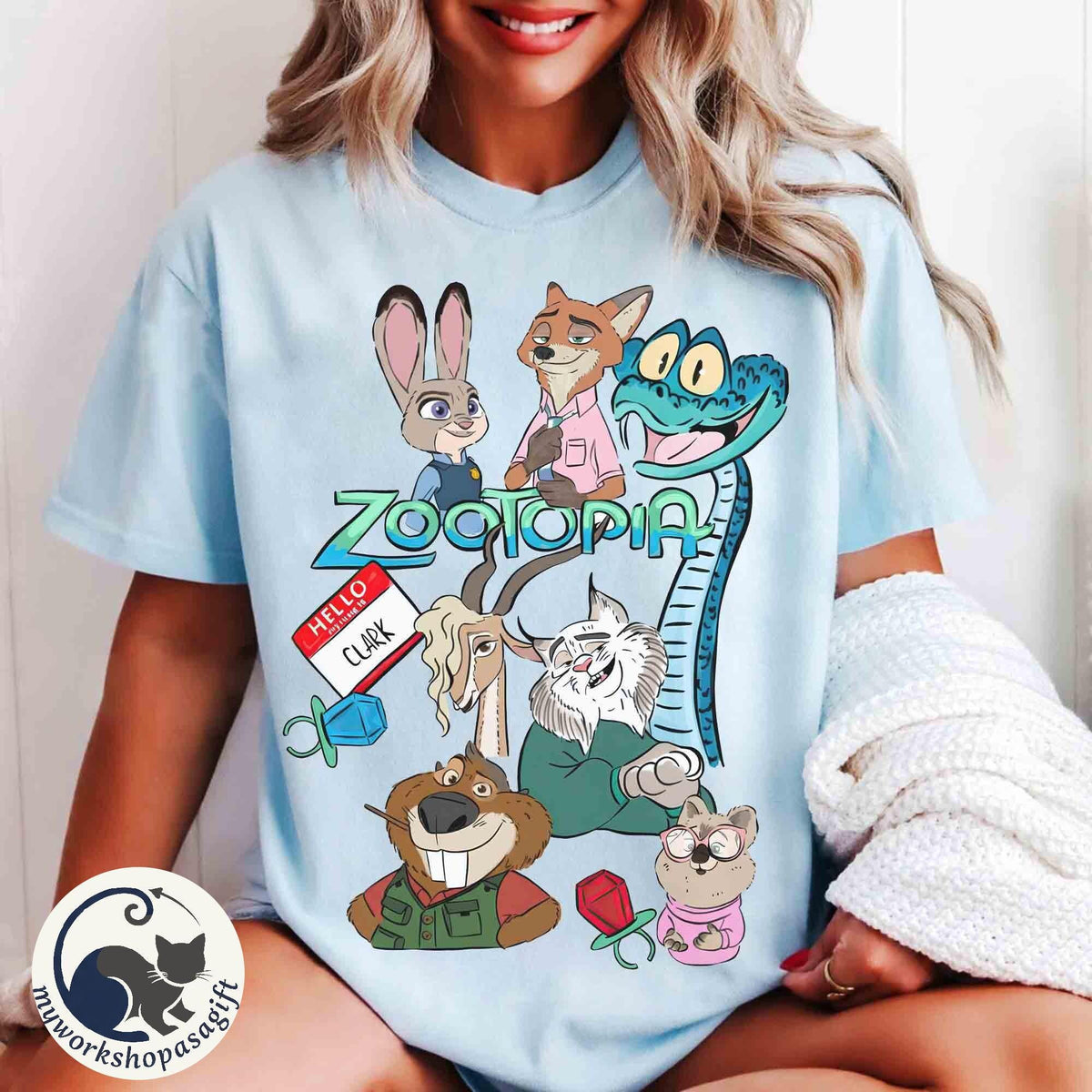 Zootopia 2 Characters Group Retro — Gildan Hoodie fan art by Snagva