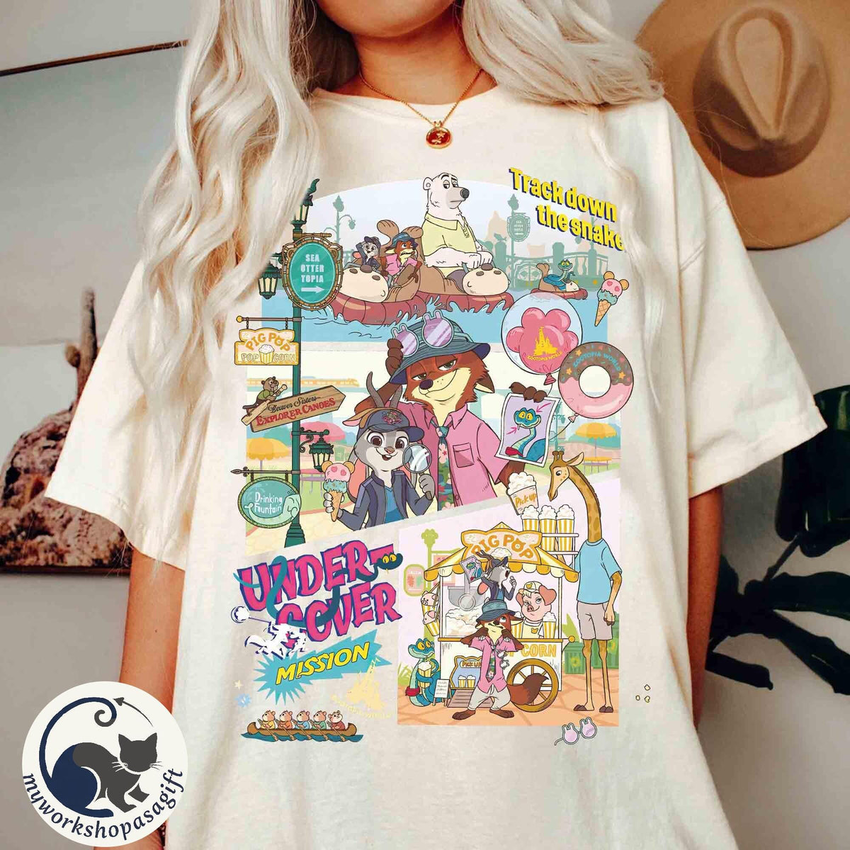 Zootopia 2 Movie Characters Retro — Gildan Hoodie fan art by Snagva (2)
