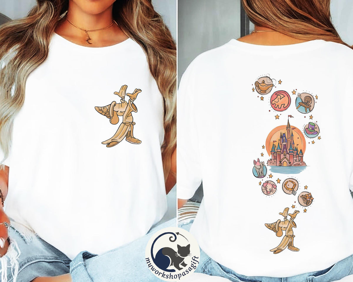 2-Sided Disney Fantasia Mickey Retro — Comfort Colors Tee fan art by Snagva
