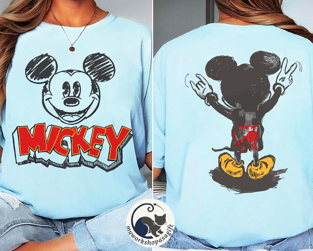 Comfort Colors Retro Mickey Mouse — Gildan Sweatshirt fan art by Snagva (3)