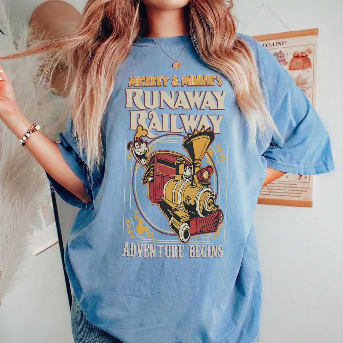 Mickey Minnie's Runaway Railway Adventure — Bella+Canvas Tee fan art by Snagva (4)