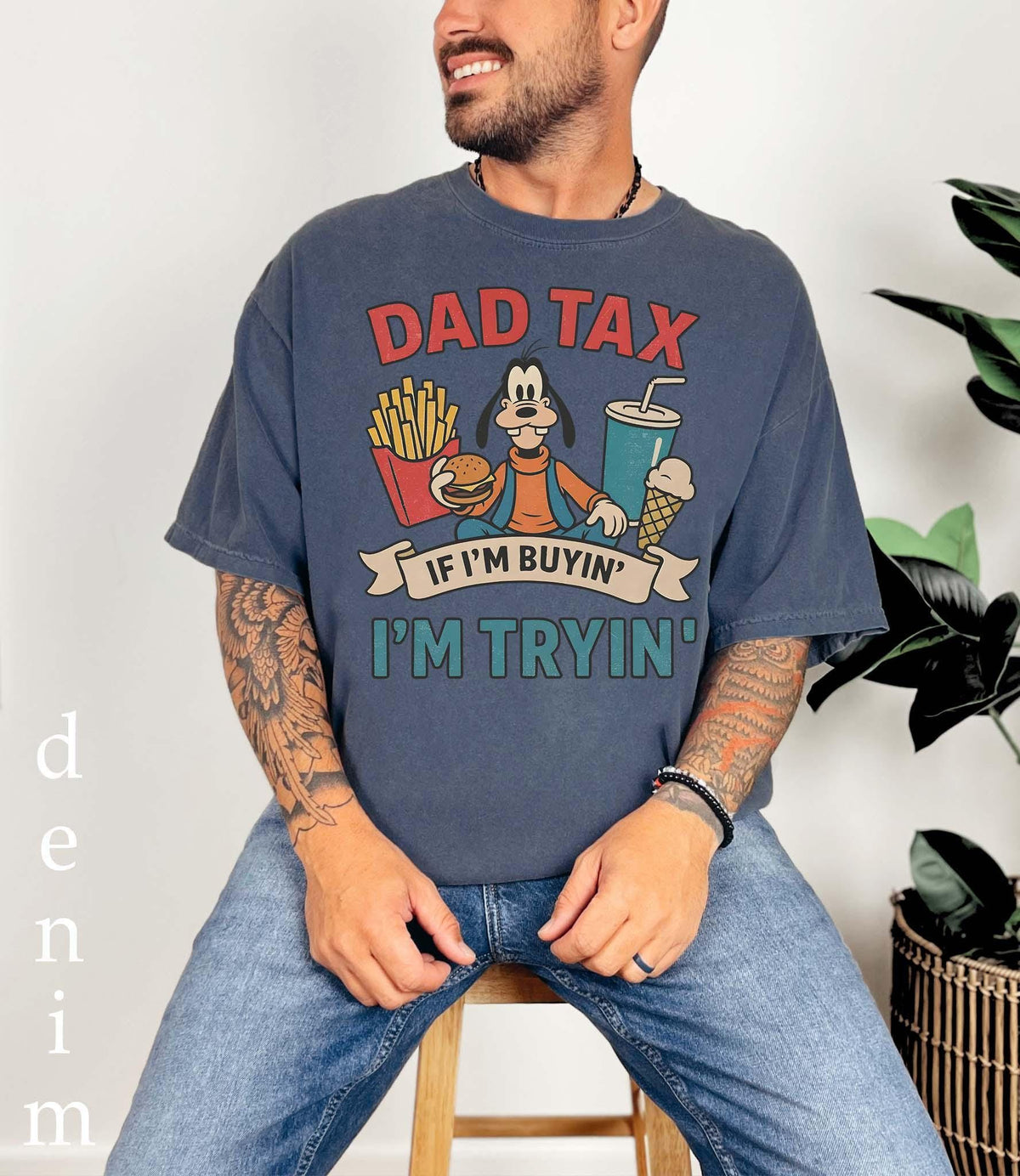 Dad Tax Goofy — Bella+Canvas Tee fan art by Snagva (4)