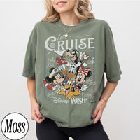 Customize Disney Mickey and Friends Let's Cruise Line — Bella+Canvas Tee fan art by Snagva (4)