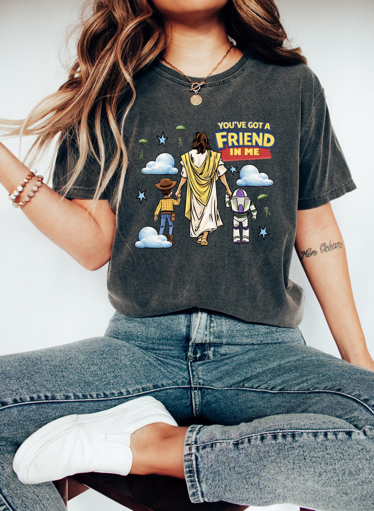 Jesus You've Got A Friend In Me Christian Toy Story — Comfort Colors Tee fan art by Snagva (3)