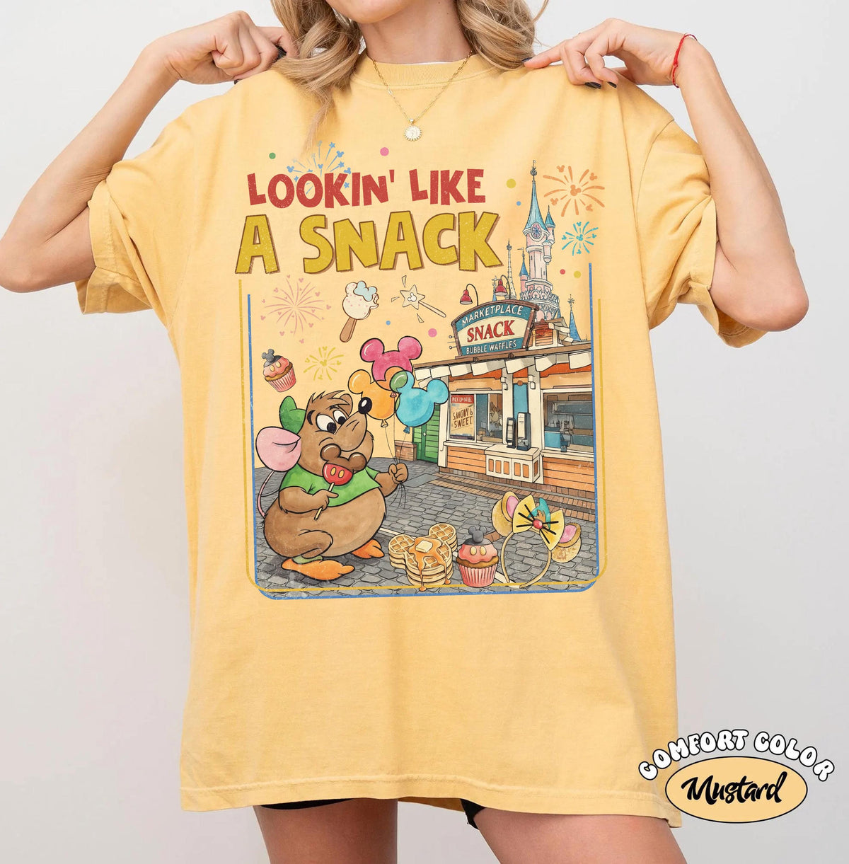Retro Gus Gus Mouse Lookin' Like A Snack — Comfort Colors Tee fan art by Snagva (4)