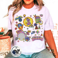 Comfort Colors Epcot Center 1982 — Gildan Hoodie fan art by Snagva (2)