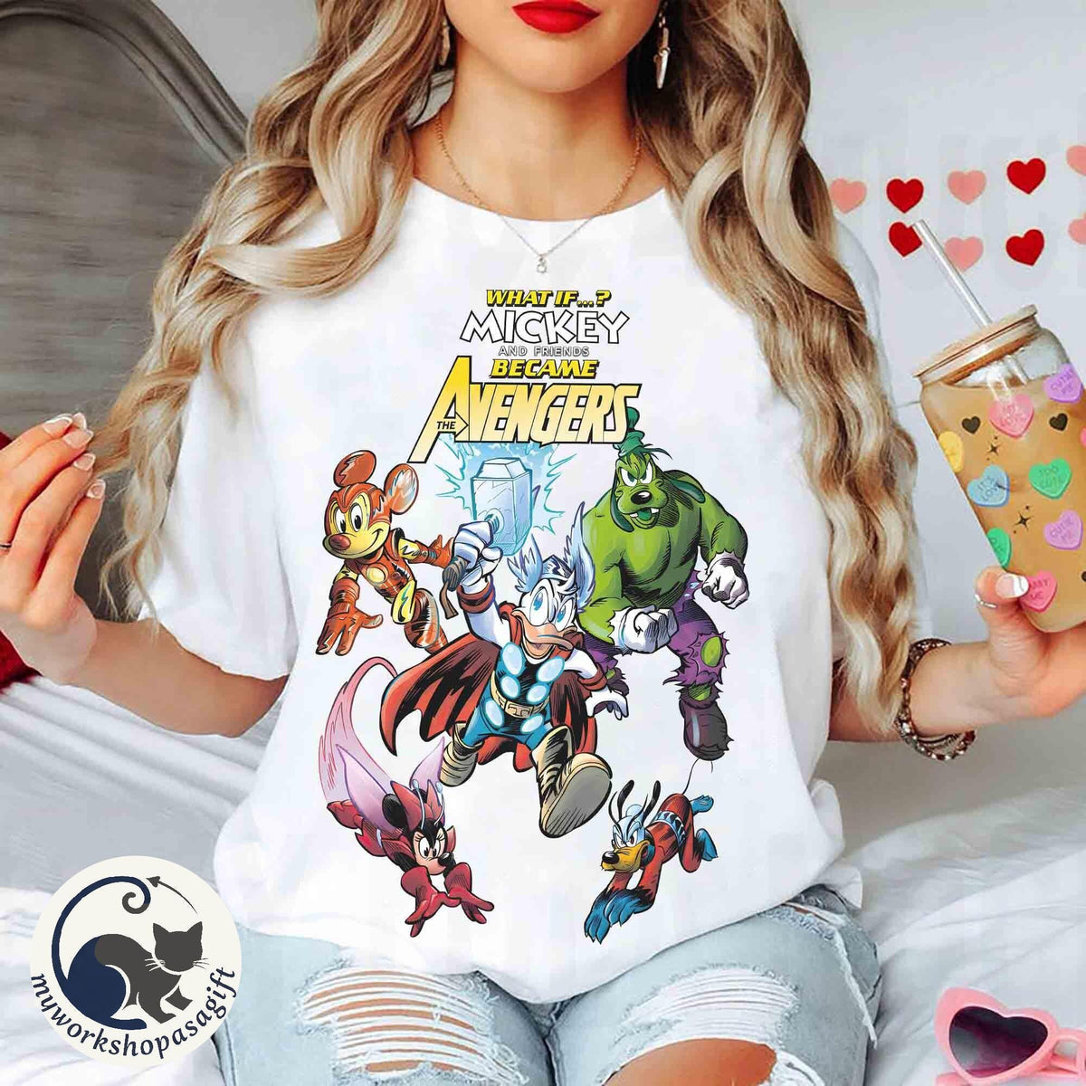 What If Mickey and Friends Became the Avengers — Gildan Sweatshirt fan art by Snagva