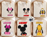 2-sided Disney Mickey and Friends Big Face Retro — Comfort Colors Tee fan art by Snagva