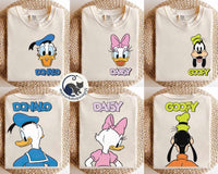2-sided Disney Mickey and Friends Big Face Retro — Bella+Canvas Tee fan art by Snagva (3)
