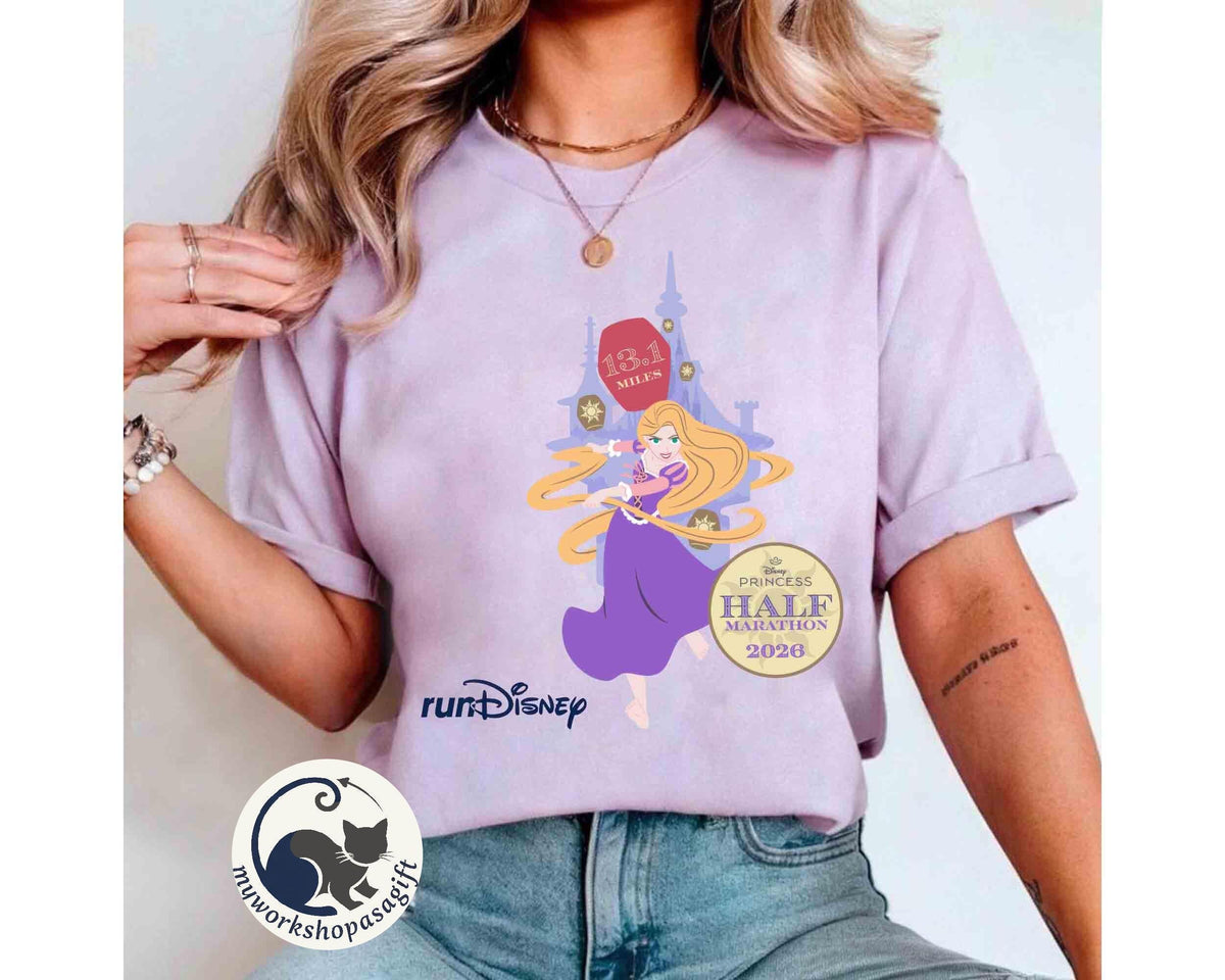 Disney Princess Yoga Half Marathon Weekend 2025 Tanktop — Gildan Sweatshirt fan art by Snagva (5)