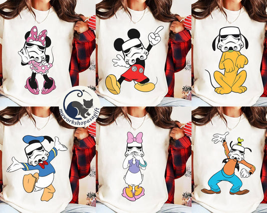Fun Disney Mickey And Friends Star Wars Stormtrooper — Gildan Sweatshirt