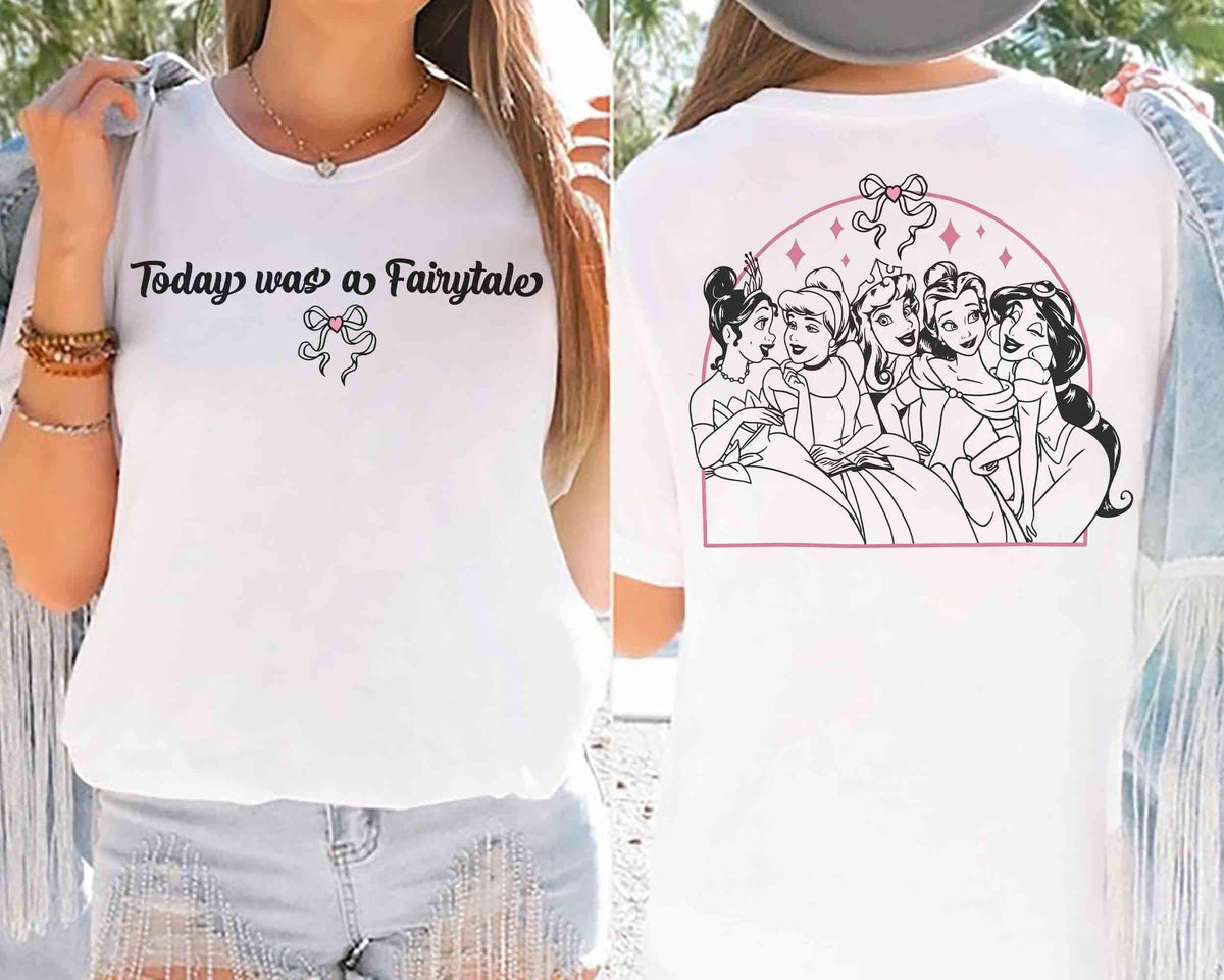 2-Sided Coquette Bow Disney Today was a Fairytale — Gildan Hoodie fan art by Snagva (5)