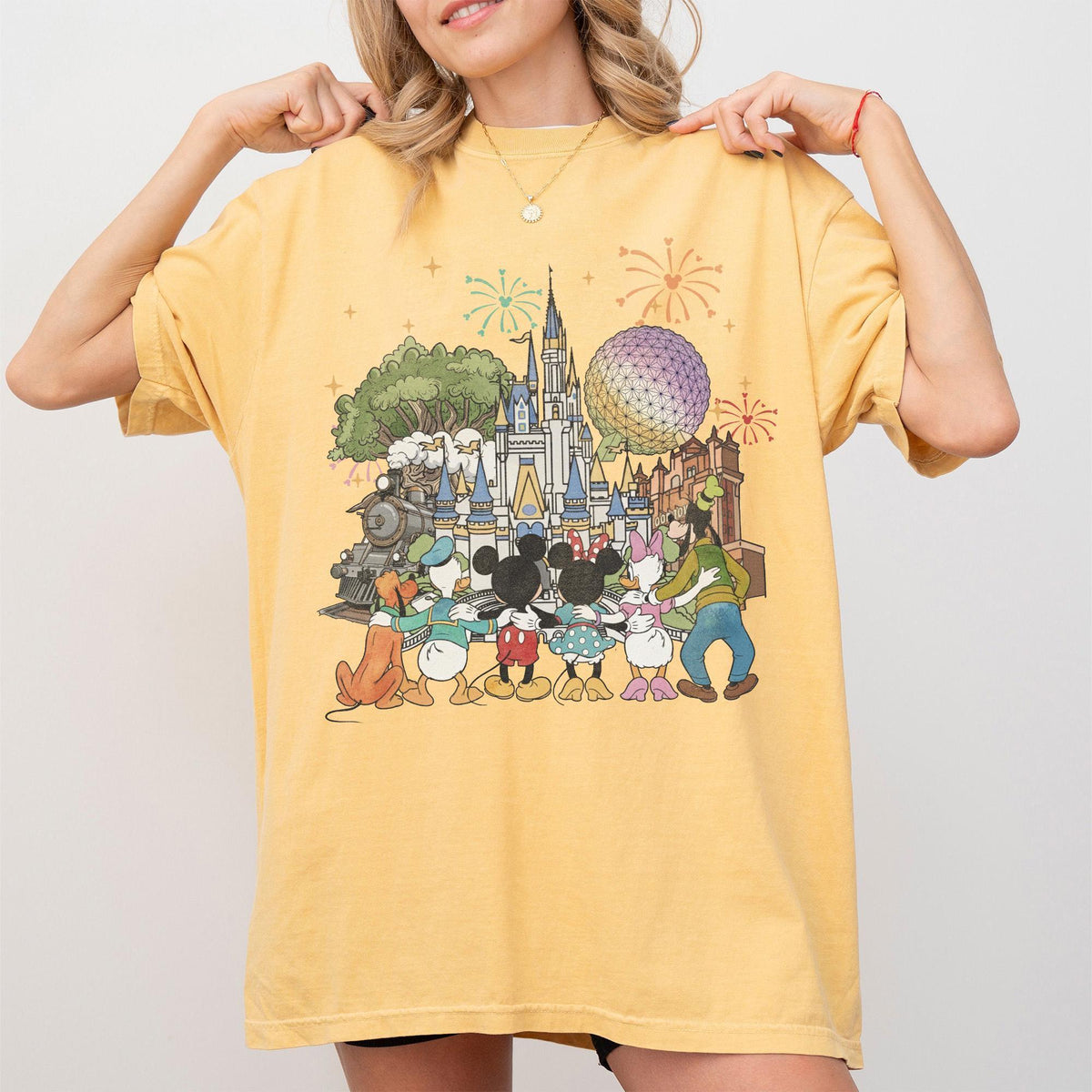 Retro Mickey Disneyworld Comfort Colors — Gildan Sweatshirt fan art by Snagva (2)