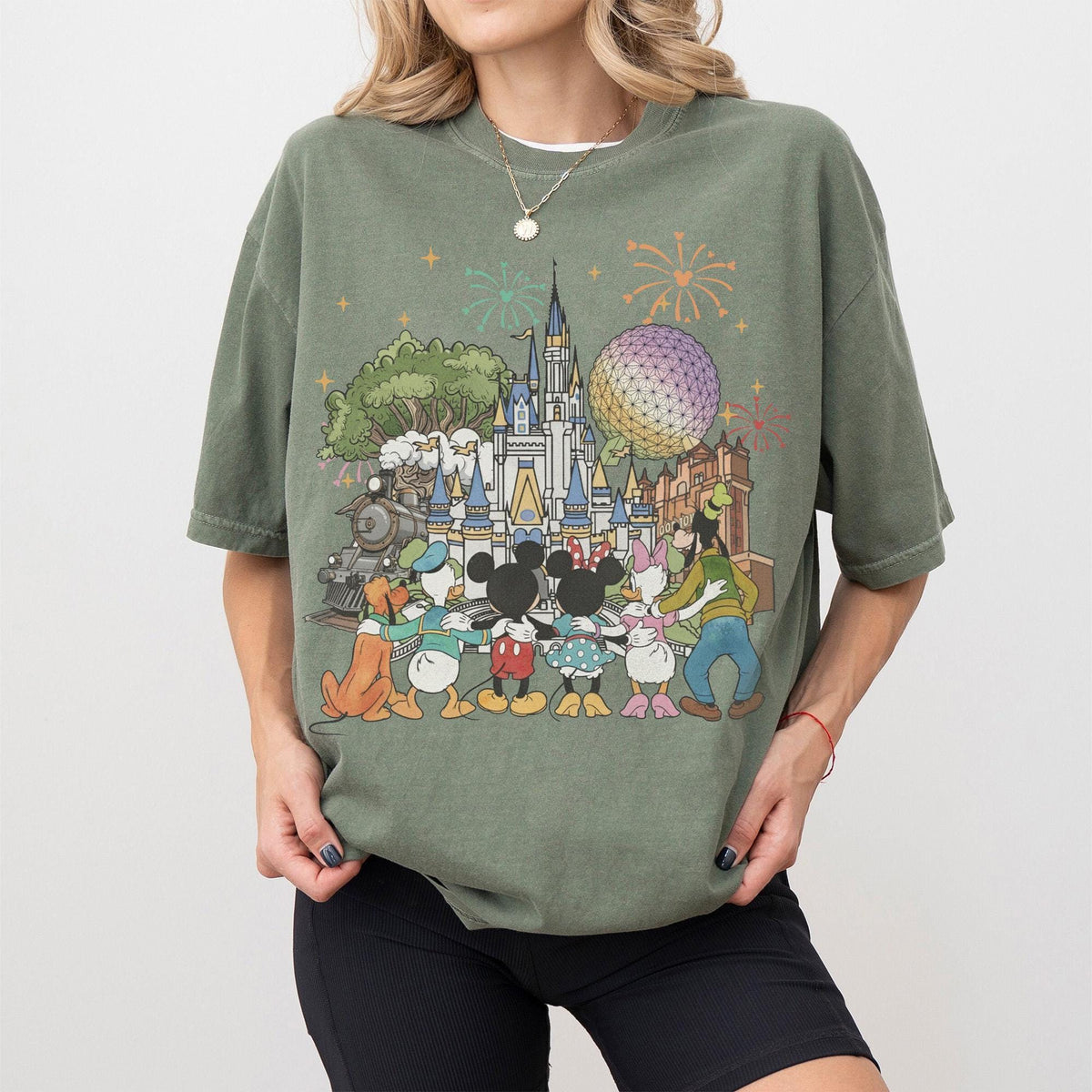 Retro Mickey Disneyworld Comfort Colors — Gildan Hoodie fan art by Snagva (7)