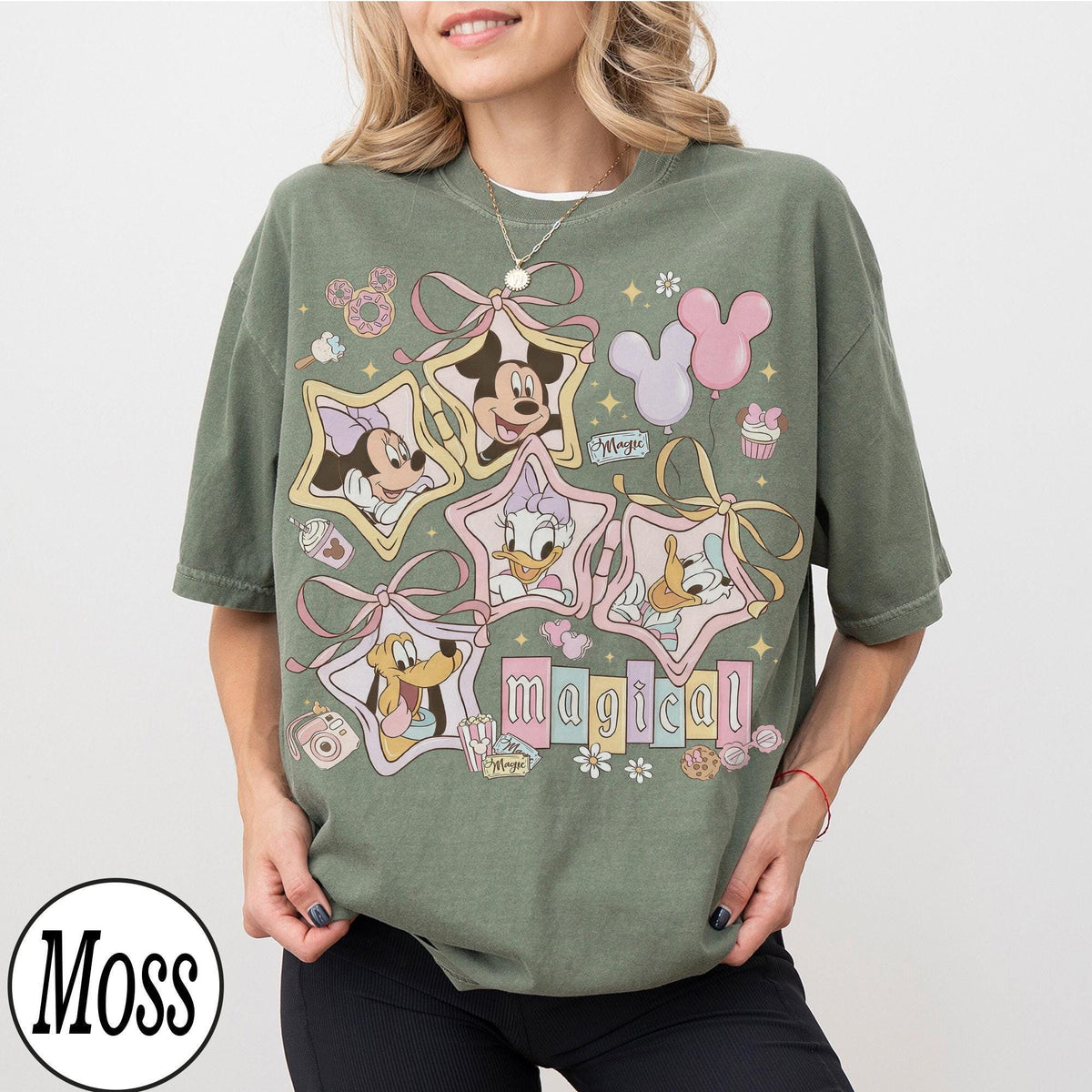 Retro Magical Pastel Coquette Disney — Gildan Hoodie fan art by Snagva (8)