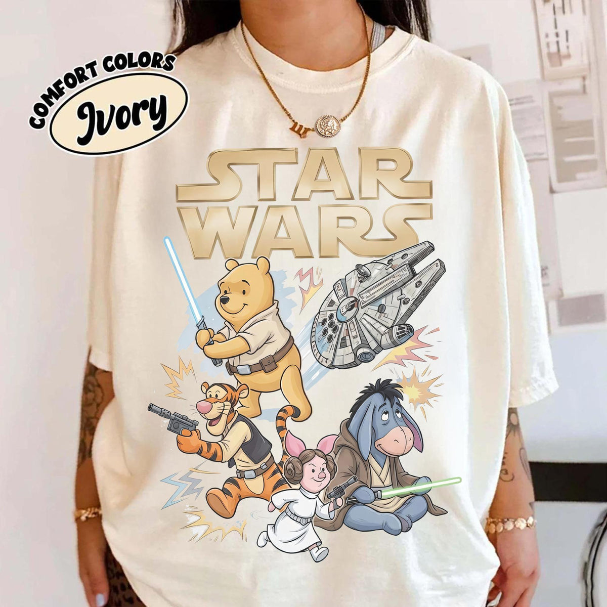 Disney Star Wars Winnie the Pooh — Gildan Hoodie fan art by Snagva