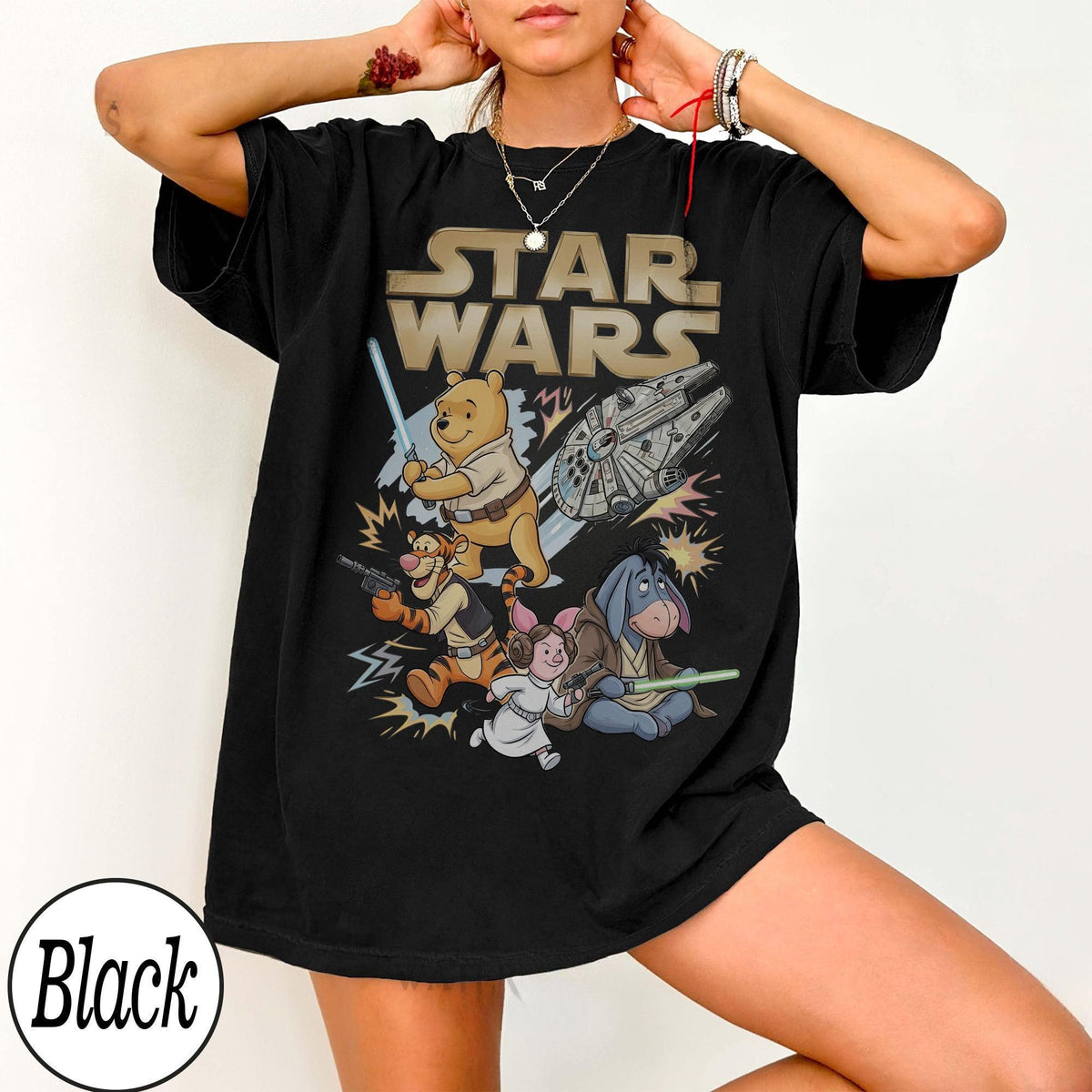Disney Star Wars Winnie the Pooh — Gildan Sweatshirt fan art by Snagva (8)