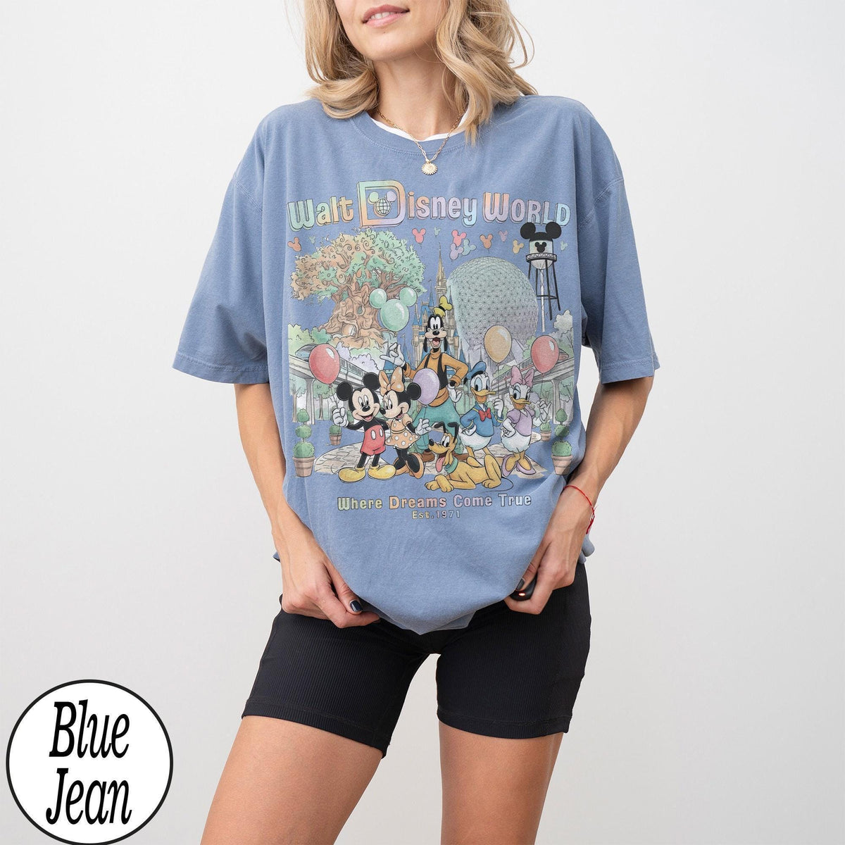 Retro Walt Disney World Mickey and Friends — Gildan Hoodie fan art by Snagva (2)