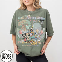 Retro Walt Disney World Mickey and Friends — Bella+Canvas Tee fan art by Snagva (7)