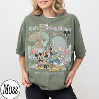 Retro Walt Disney World Mickey and Friends — Gildan Hoodie fan art by Snagva (7)