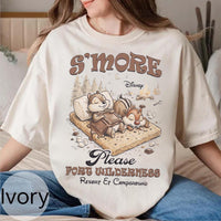Retro Chip Dale S'more Please Fort Wilderness — Gildan Sweatshirt fan art by Snagva