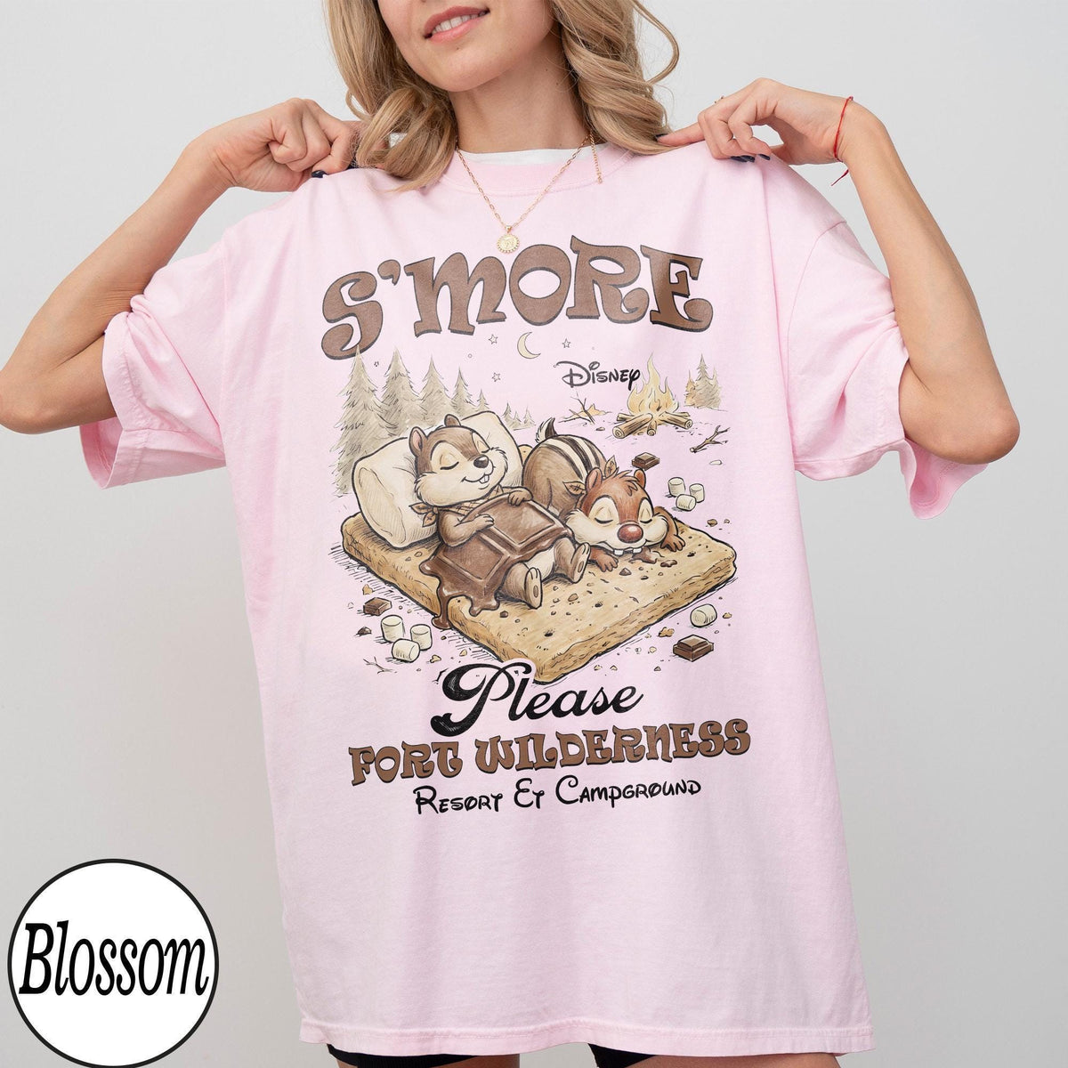 Retro Chip Dale S'more Please Fort Wilderness — Gildan Sweatshirt fan art by Snagva (3)