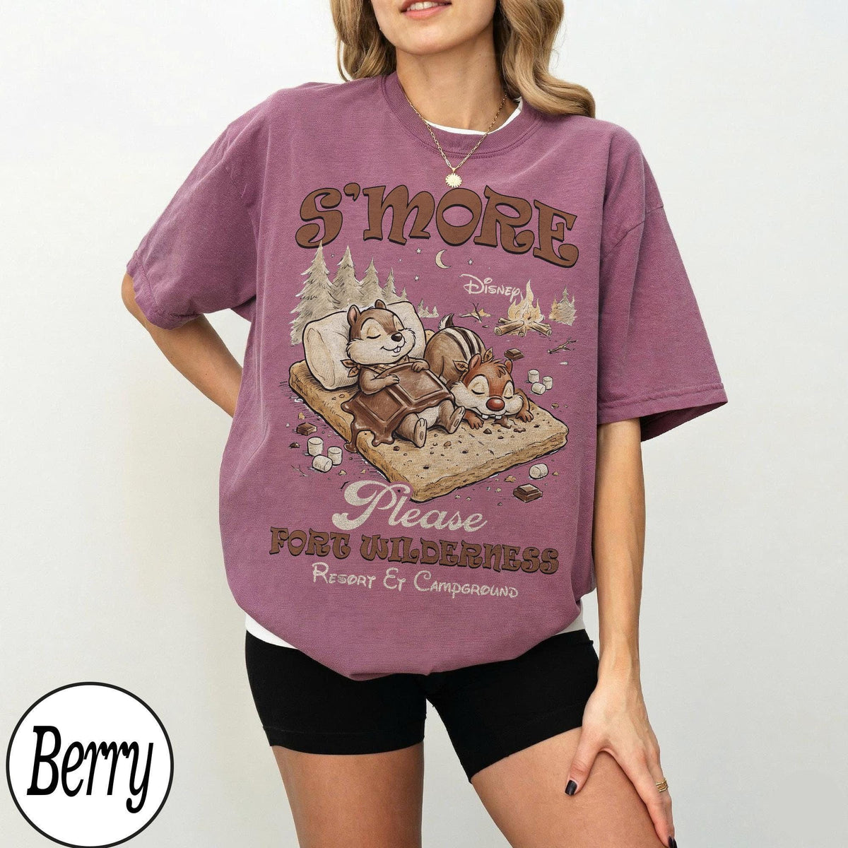 Retro Chip Dale S'more Please Fort Wilderness — Gildan Sweatshirt fan art by Snagva (5)