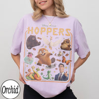 Retro Disney Pixar Hoppers — Bella+Canvas Tee fan art by Snagva (2)