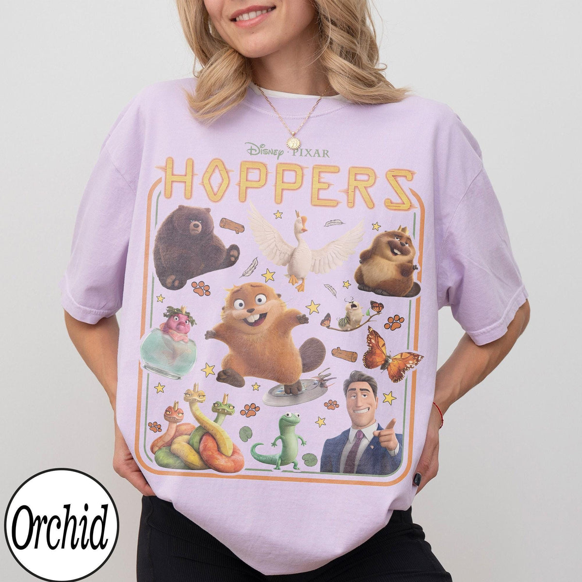 Retro Disney Pixar Hoppers — Gildan Sweatshirt fan art by Snagva (2)