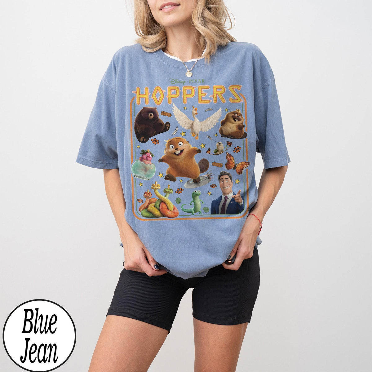 Retro Disney Pixar Hoppers — Comfort Colors Tee fan art by Snagva (5)