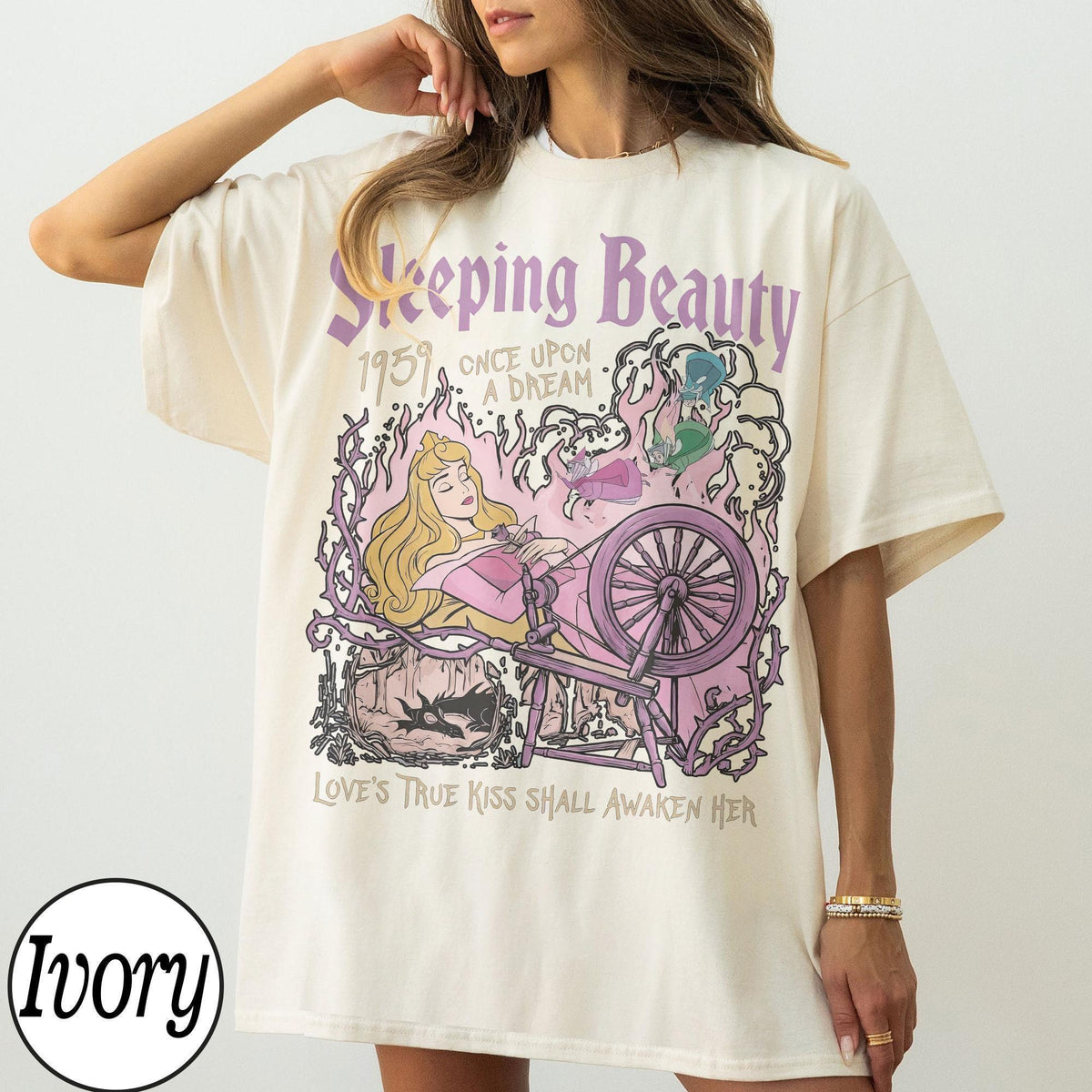 Retro Aurora Princess Sleeping Beauty 1959 — Gildan Hoodie fan art by Snagva (6)