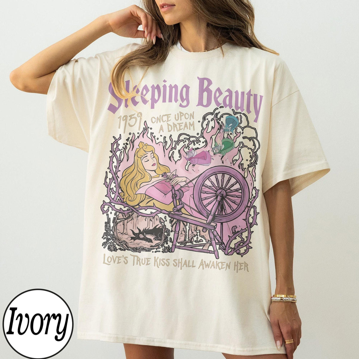 Retro Aurora Princess Sleeping Beauty 1959 — Gildan Sweatshirt fan art by Snagva (6)