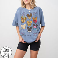 Coquette Bow Disney Just Here For The Snacks — Comfort Colors Tee fan art by Snagva (2)