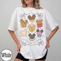 Coquette Bow Disney Just Here For The Snacks — Bella+Canvas Tee fan art by Snagva (3)