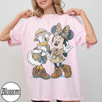 Comfort Colors Minnie Mouse And Daisy Duck Safari Mode — Comfort Colors Tee fan art by Snagva (2)