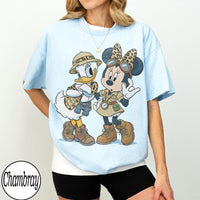Comfort Colors Minnie Mouse And Daisy Duck Safari Mode — Comfort Colors Tee fan art by Snagva (8)