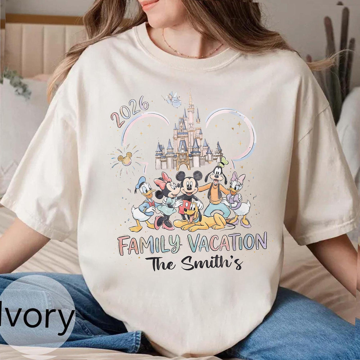 Custom Disney Family Trip 2026 Comfort Colors — Gildan Sweatshirt fan art by Snagva