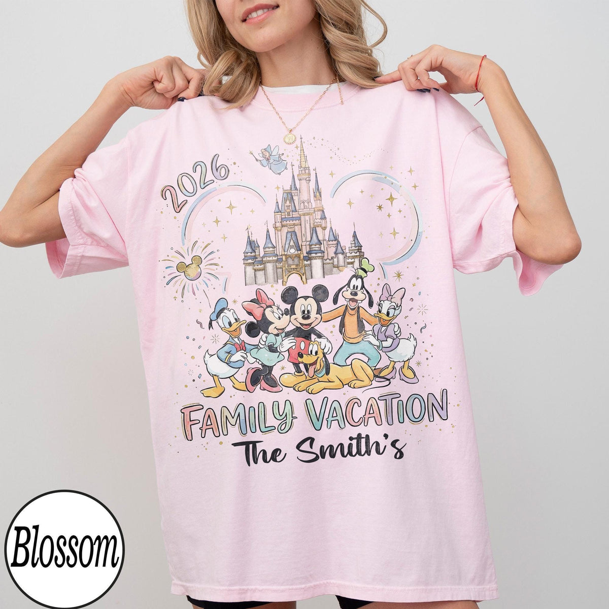 Custom Disney Family Trip 2026 Comfort Colors — Bella+Canvas Tee fan art by Snagva (2)