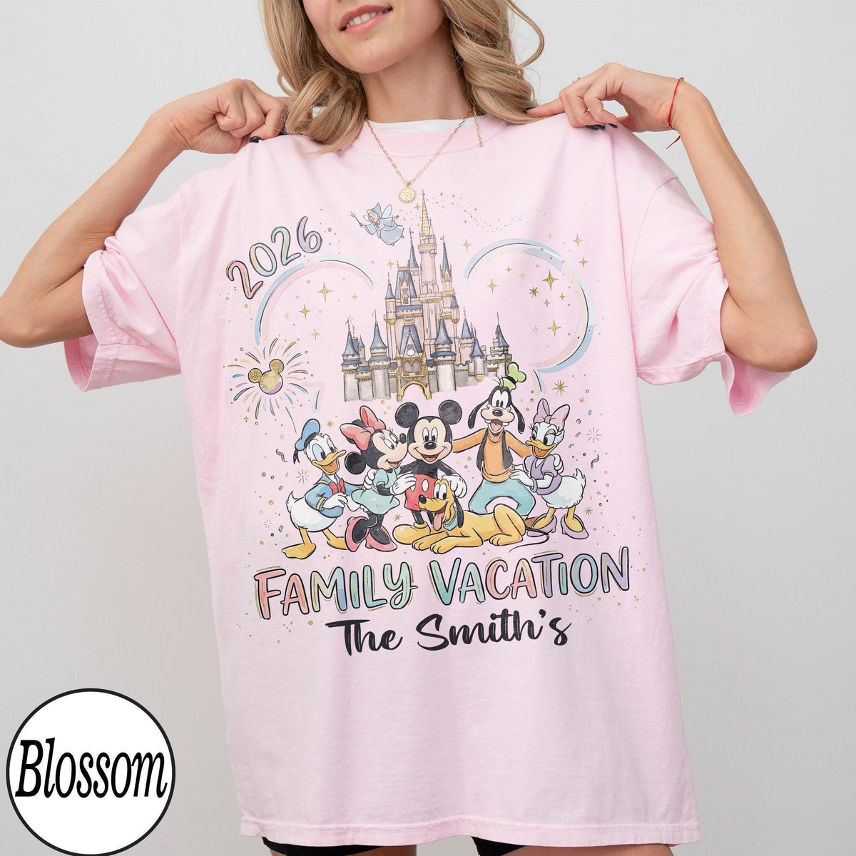 Custom Disney Family Trip 2026 Comfort Colors — Gildan Hoodie fan art by Snagva (2)