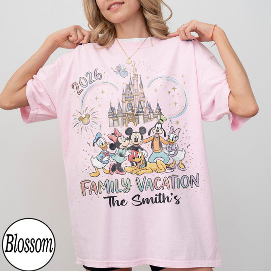 Custom Disney Family Trip 2026 Comfort Colors — Gildan Sweatshirt
