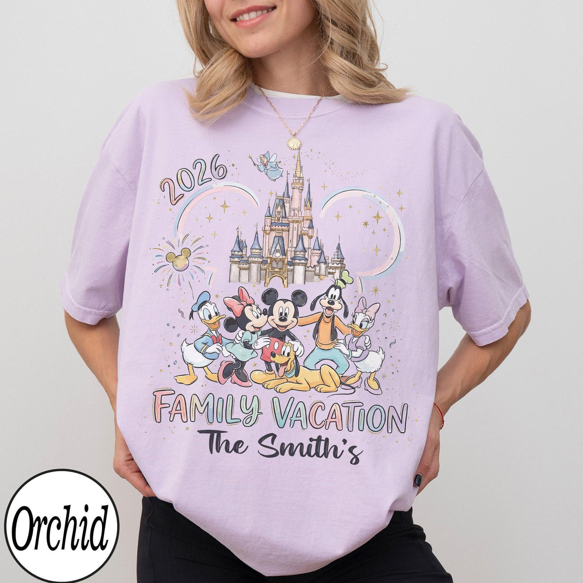 Custom Disney Family Trip 2026 Comfort Colors — Comfort Colors Tee fan art by Snagva (3)
